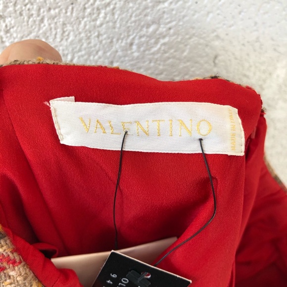 Valentino Plaid Wool Front split maxi skirt sz: 12 NWT - Picture 6 of 14